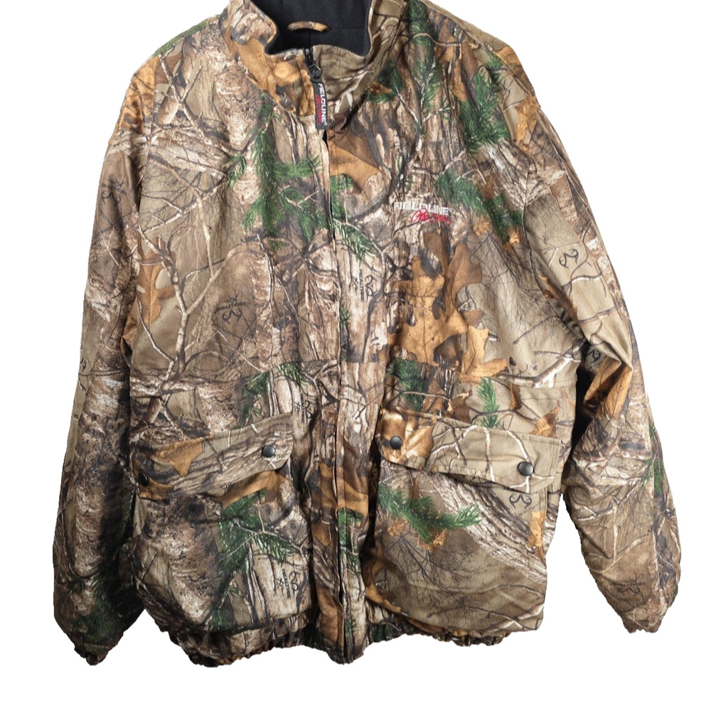 Fieldline Pro Series Realtree Camo Jacket Mens XL Hunting Fishing Hooded